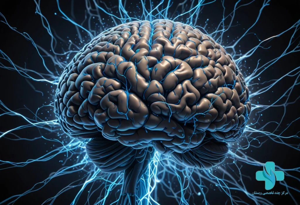 اینفوگرافیکی از مغز انسان