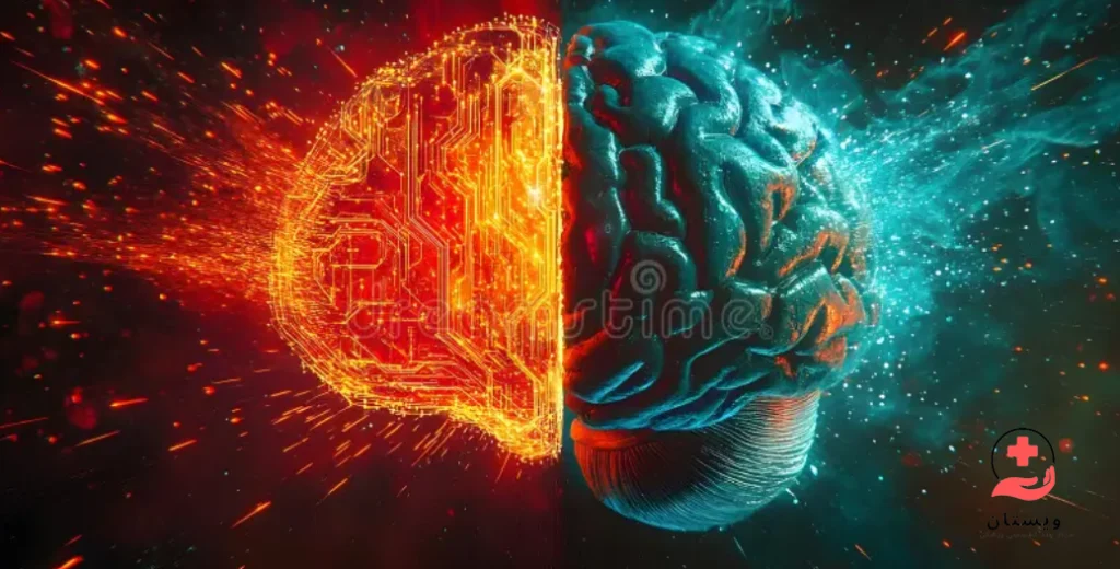 تصویر اینفوگرافیکی از مغز