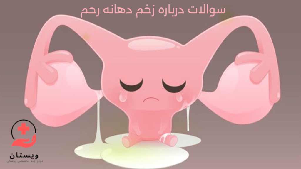 سوالات متداول زخم دهانه رحم تصویر کارتون رحم غمگین به علت وجود عفونت واژن و زخم دهانه رحم