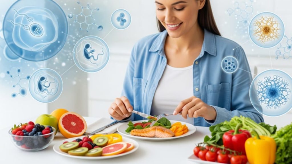 تغذیه مناسب دوران آی وی اف